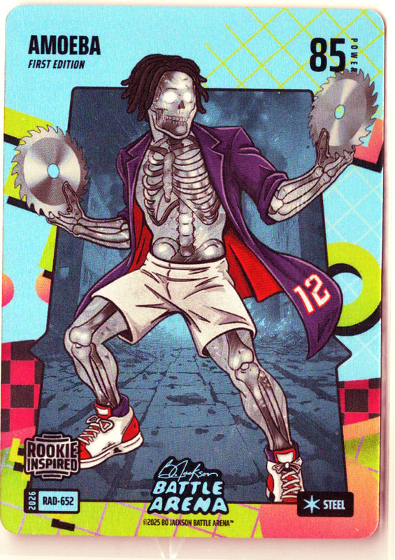 Bo Jackson Battle Arena - Amoeba - Collin Murray- Boyles - 80's Rad Battlefoil - Steel - 85 - Griffey Set - RAD-652