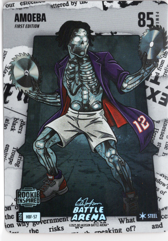 Bo Jackson Battle Arena - Amoeba - Collin Murray- Boyles - Headlines Battlefoil - Steel - 85 - Griffey Set - HBF-57