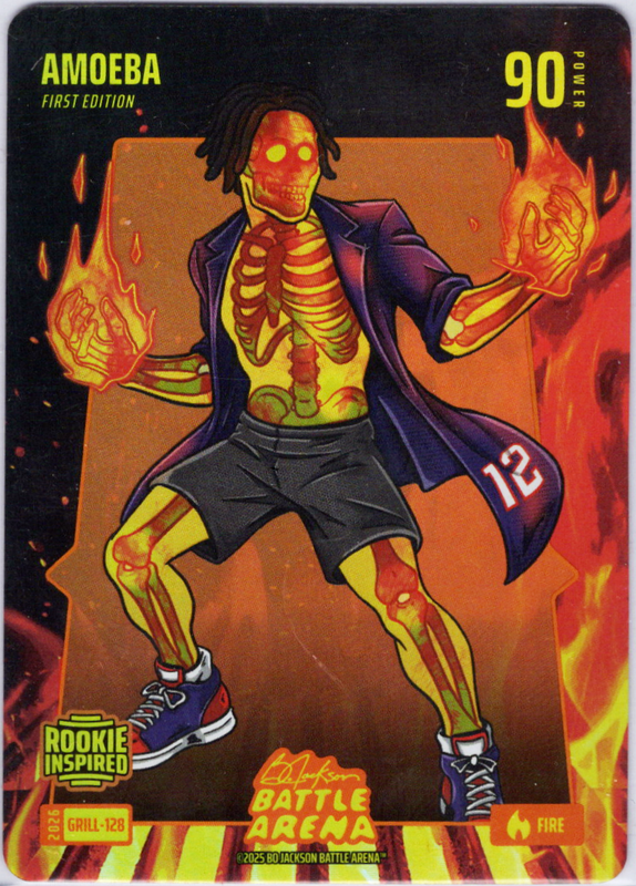 Bo Jackson Battle Arena - Amoeba - Collin Murray- Boyles - Grillin' Battlefoil - Fire - 90 - Griffey Set - GRILL-128
