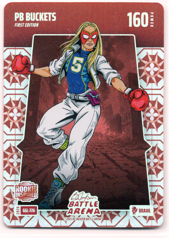 Bo Jackson Battle Arena - PB Buckets - Paige Bueckers - Great Grandma Linoleum Battlefoil - Brawl - 150 - Griffey Set - GGL-726