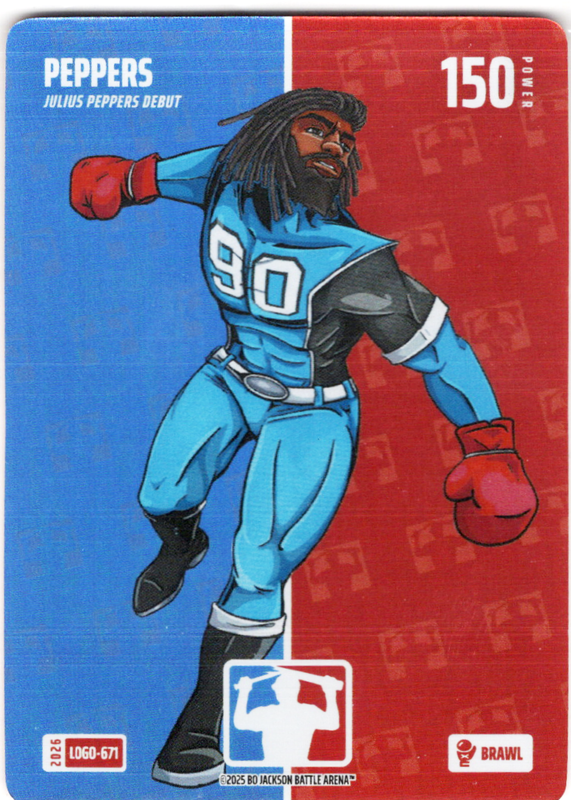 Bo Jackson Battle Arena - Peppers - Julius Peppers - Logofoil - Brawl - 150 - Griffey Set - LOGO-671
