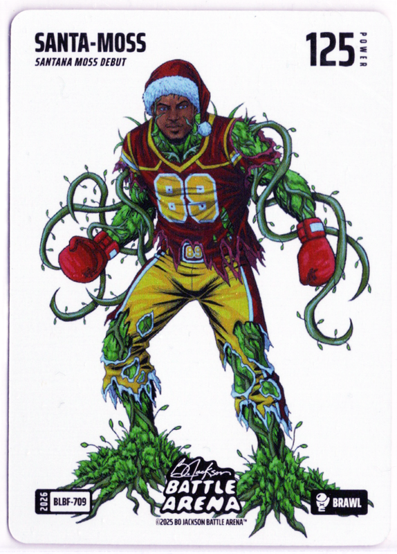 Bo Jackson Battle Arena - Santa-Moss - Santana Moss - Blizzard Battlefoil - Brawl - 125 - Griffey Set - BLBF-709