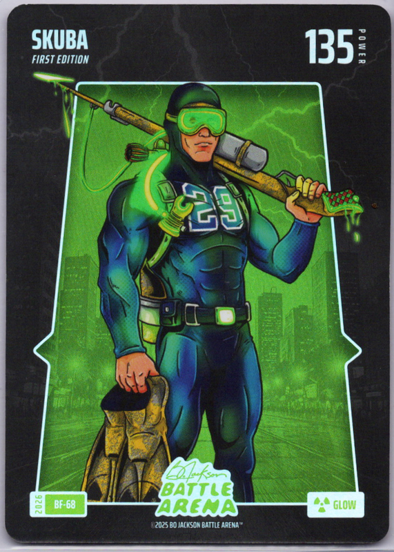 Bo Jackson Battle Arena - Skuba - Tarik Skubal - Battlefoils - Glow - 135 - Griffey Set - BF-68