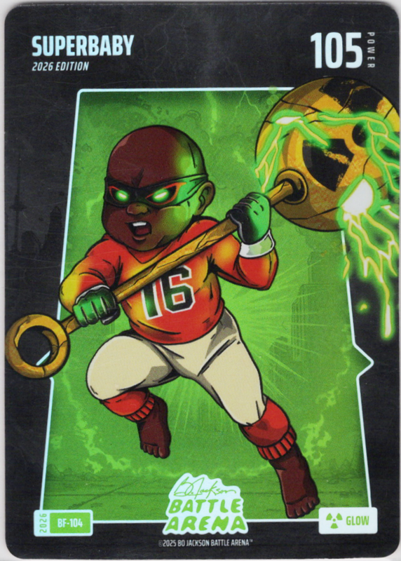 Bo Jackson Battle Arena - Superbaby - Rafael Devers - Battlefoils - Glow - 105 - Griffey Set - BF-104