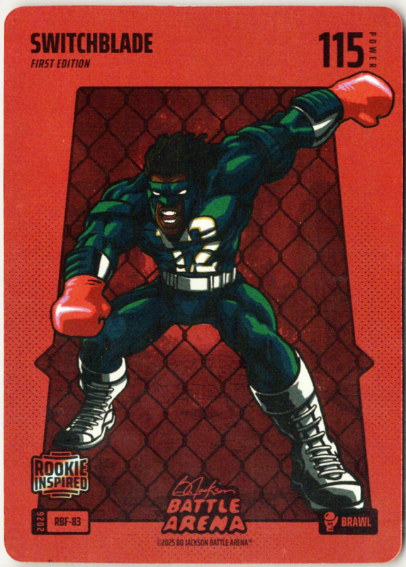 Bo Jackson Battle Arena - Switchblade - Travis Hunter - Red Battlefoil - Brawl - 115 - Griffey Set - RBF-83