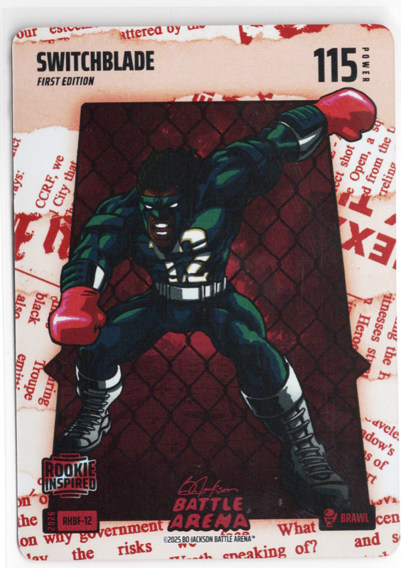 Bo Jackson Battle Arena - Switchblade - Travis Hunter - Red Headlines Battlefoil - Brawl - 115 - Griffey Set - RHBF-12
