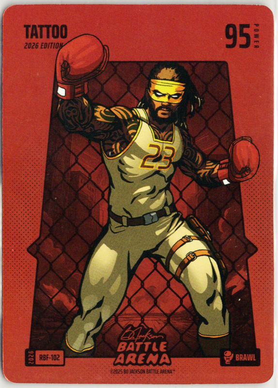Bo Jackson Battle Arena - Tattoo - Fernando Tatis Jr. - Red Battlefoil - Brawl - 95 - Griffey Set - RBF-102
