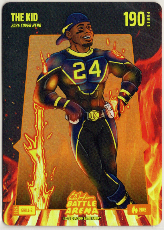 Bo Jackson Battle Arena - The Kid - Ken Griffey Jr. - Grillin' Battlefoil - Fire - 190 - Griffey Set - GRILL-2