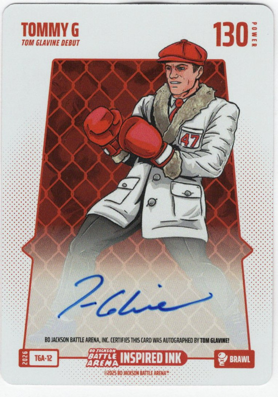 Bo Jackson Battle Arena - Tommy G - Tom Glavine - Inspired Ink Battlefoil - Brawl - 130 - Griffey Set - TGA-12