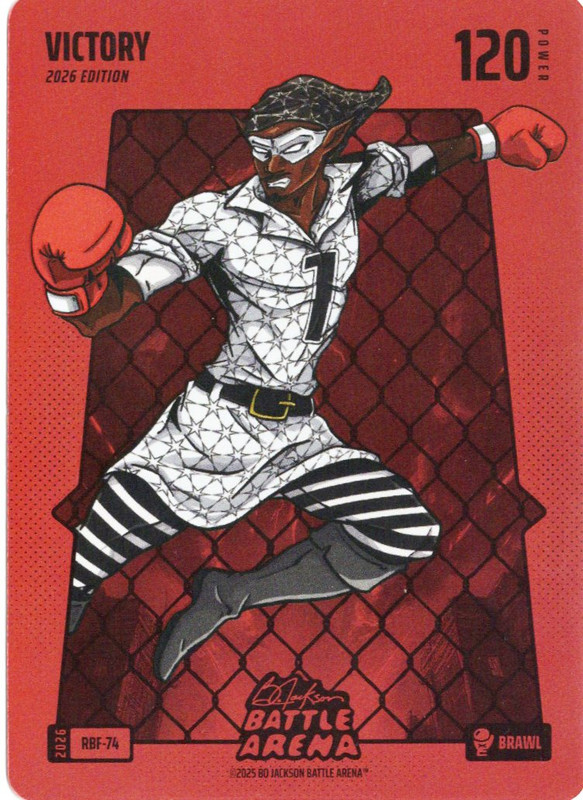 Bo Jackson Battle Arena - Victory - Victor Wembanyama - Red Battlefoil - Brawl - 120 - Griffey Set - RBF-74