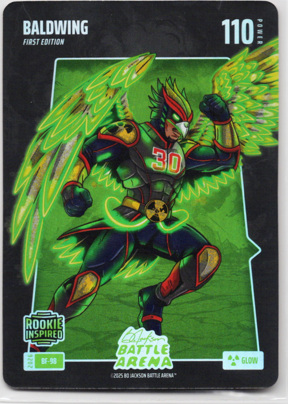 Bo Jackson Battle Arena - BaldWing - Drake Baldwin - Battlefoils - Glow - 110 - Griffey Set - BF-98