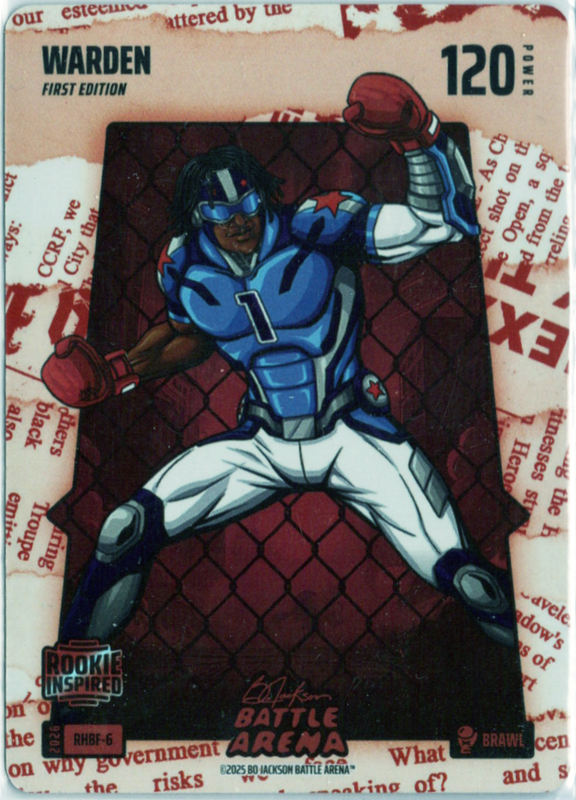 Bo Jackson Battle Arena - Warden - Cam Ward - Red Headlines Battlefoil - Brawl - 120 - Griffey Set - RHBF-6