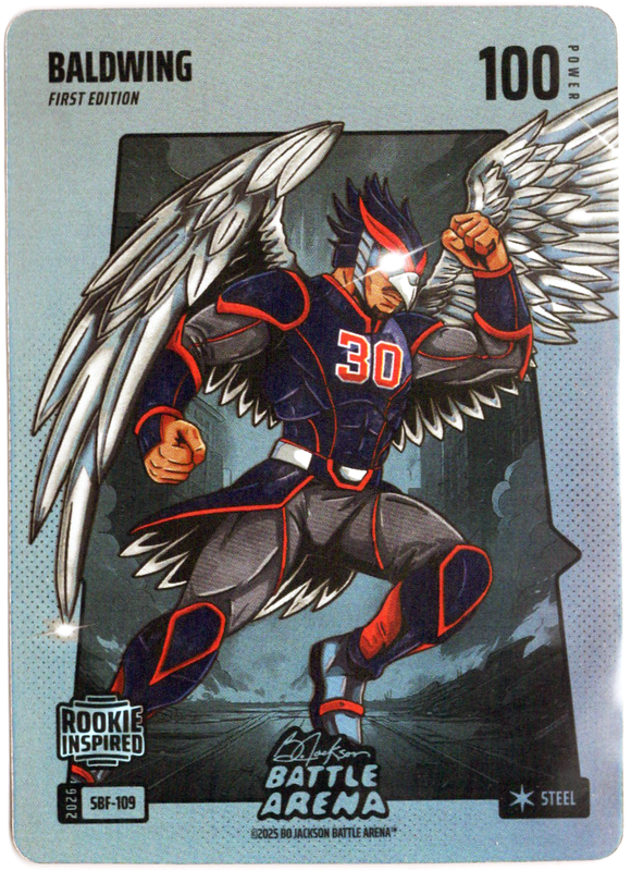 Bo Jackson Battle Arena - BaldWing - Drake Baldwin - Silver Battlefoil - Steel - 100 - Griffey Set - SBF-109