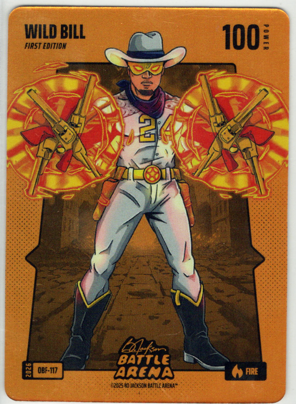 Bo Jackson Battle Arena - Wild Bill - William Contreras - Orange Battlefoil - Fire - 100 - Griffey Set - OBF-117