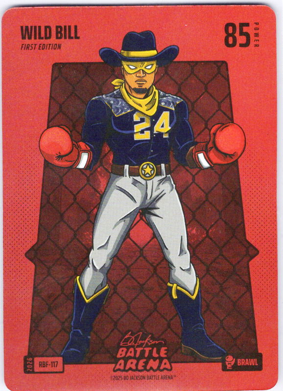 Bo Jackson Battle Arena - Wild Bill - William Contreras - Red Battlefoil - Brawl - 85 - Griffey Set - RBF-117