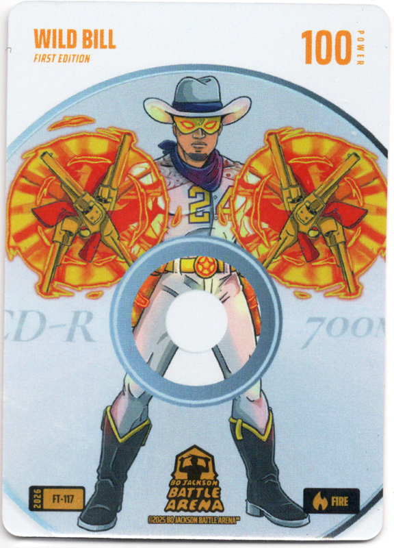 Bo Jackson Battle Arena - Wild Bill - William Contreras - Fire Tracks Battlefoil - Fire - 100 - Griffey Set - FT-117