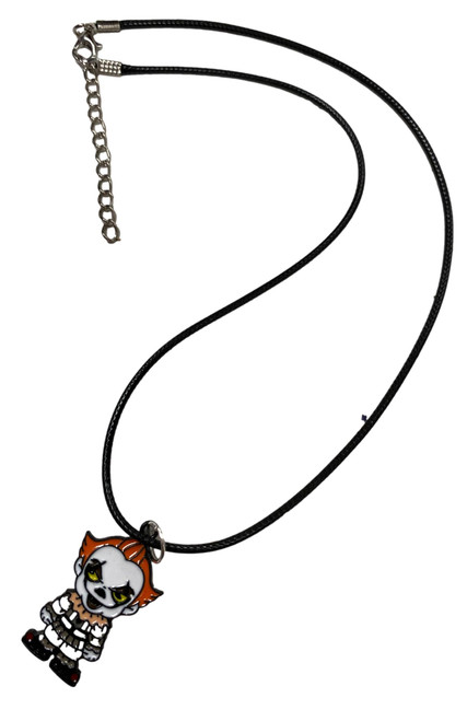 Chibi Pennywise  IT Black Alloy Enamelled Character Necklace -