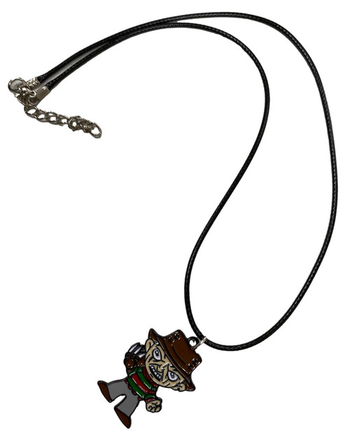 Chibi Freddy Krueger Nightmare On Elm Street  Black Alloy Enamelled Character Necklace