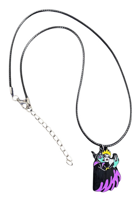 EVIL QUEEN MALEFICENT SELFIE ENAMEL & WAX CORD NECKLACE