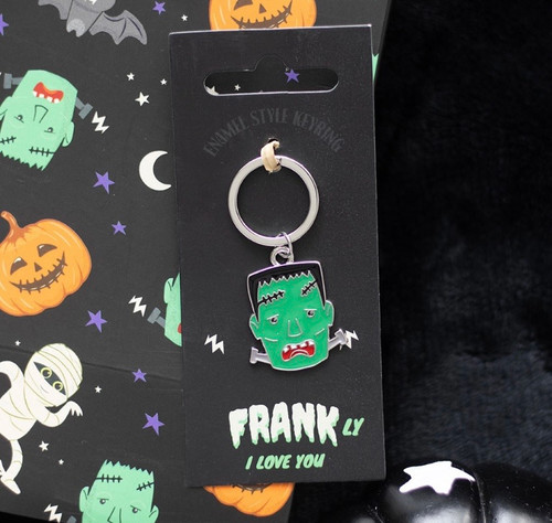 FRANKLY I LOVE YOU FRANKENSTEINS MONSTER FRANK ENAMEL KEYRING