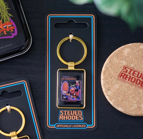 THE CAT DIMENSION KEYRING BY STEVEN RHODES