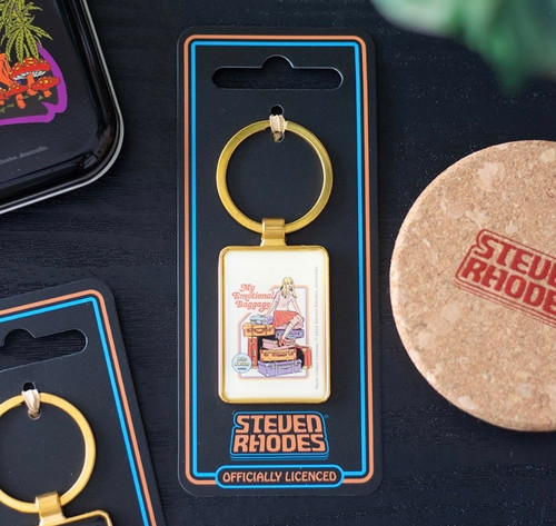 MY EMOTIONAL BAGGAGE KEYRING BY STEVEN RHODES