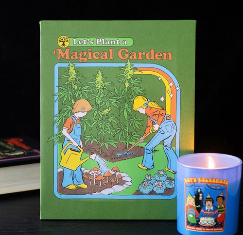 19X25CM MAGICAL GARDEN CANVAS PLAQUE BY STEVEN RHODES
