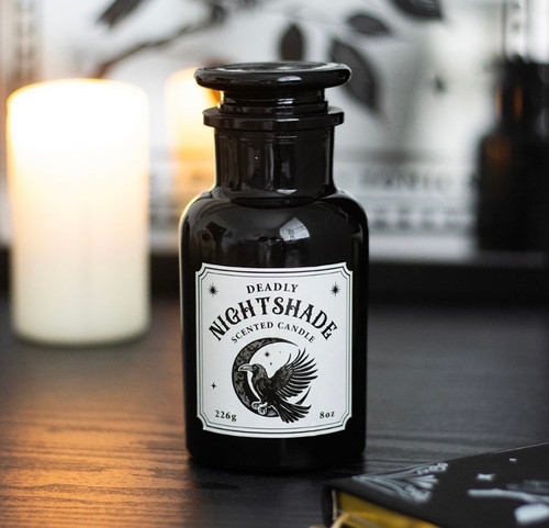 MYSTIC RAVEN DEADLY NIGHTSHADE APOTHECARY CANDLE