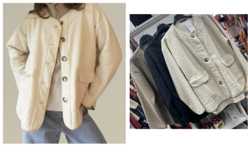 ITALIAN ONE SIZE TEDDY BOUCLE FLEECE COSY JACKET - BLACK CREAM & TAUPE - WILL FIT UK  10-18 ITALIAN ONE SIZE TEDDY BOUCLE FLEECE COSY JACKET - BLACK CREAM & TAUPE - WILL FIT UK  10-18