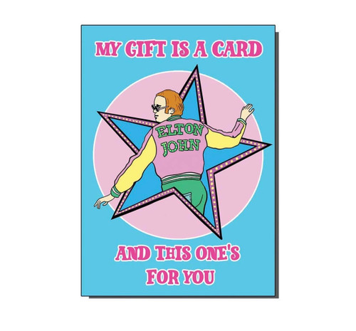 Elton John Greetings Card