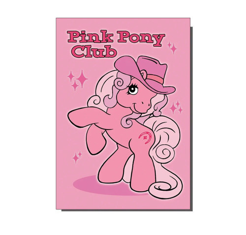 Pink Pony Club Greetings Card