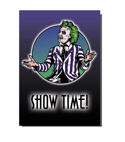 Show Time Beetlejuice Greetings Card