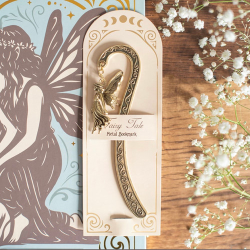 Stardust Fairy Gold Alloy Ornate Metal Bookmark