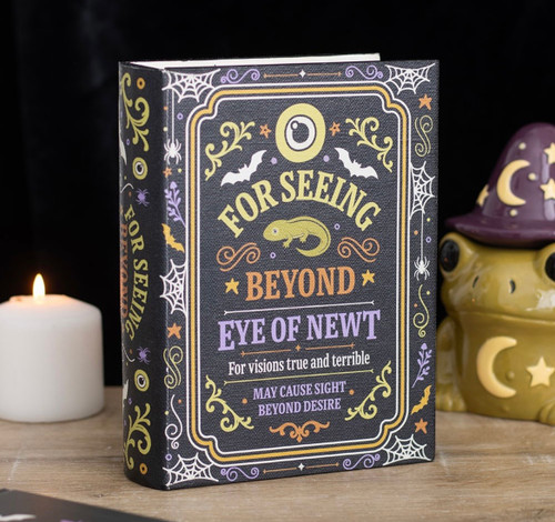 Witch’s Apothecary Eye Of Newt  Spell Book Design Storage Box