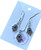 Handmade Hamsa Hand Evil Eye Silver Stainless Steel Necklace & Earrings Set