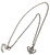 Handmade Cut Out Stainless Steel Bee Necklace On 42cm Silver Alloy Chain