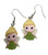 Tinkerbell Fairy Polymer Clay Silver Alloy Necklace & Drop Earrings Set