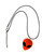 Neon Alien Statement Acrylic 3D Laser Cut Pendant Cord Necklace - Green, Yellow, Blue, Orange Or Pink