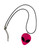 Neon Alien Statement Acrylic 3D Laser Cut Pendant Cord Necklace - Green, Yellow, Blue, Orange Or Pink