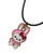 Handmade Sanrio Kuromi, Hello Kitty, My Melody Or Pochacco Enamel Charm Necklace On Black Wax Cord
