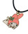 Handmade Sanrio Kuromi, Hello Kitty, My Melody Or Pochacco Enamel Charm Necklace On Black Wax Cord