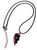 Wolverine & Deadpool Split Heart Twin Best Friend Necklace Silver Alloy On Wax Cord