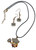 Marvel Superhero Necklace & Earrings Jewellery Sets - Enamel & Gold Alloy On Wax Cord