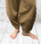 iTALIAN Onesize Scuba Camel Patch Pocket Cocoon Pants Trousers - Onesize Fits 12-18
