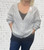 Super Soft Cable Knit Pale Grey Fluffy V Neck Button Front Cardigan - Onesize Fits UK 10-16