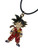 Dragon Ball Z Anime Standing Goku Inspired Pendant Necklace On Black Waxed Cord
