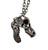T-Rex Tyrannosaurus Rex Dinosaur Antique Silver Oval Link Necklace 45cm