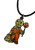 Horror Icons Pop Culture Black Enamel & Alloy Wax Cord Necklace