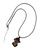 Horror Icons Pop Culture Black Enamel & Alloy Wax Cord Necklace