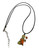 Horror Icons Pop Culture Black Enamel & Alloy Wax Cord Necklace
